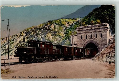 Brig Zug am Simplon Tunnel Eingang