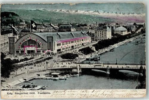Zürich 1905 Eidgenössisches Sängerfest Festhütte