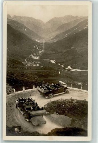 Furka Foto AK Furkastrasse Oldtimer Realp