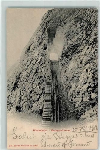 Pilatus 1902 Pilatus Bahn Eselwandtunnel