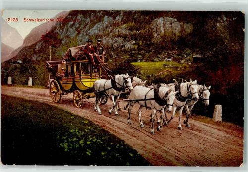 Grimsel Gebirgspost Kutsche Postkutsche