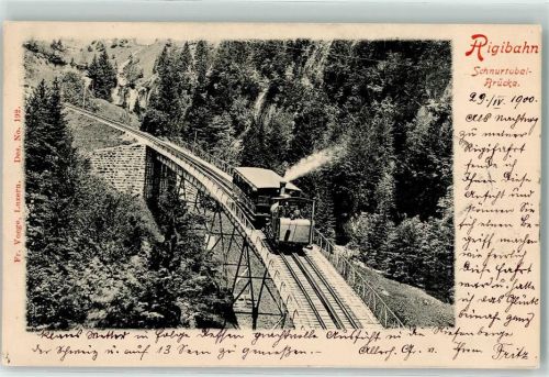 Rigibahn 1900 - Schnurtobelbrücke