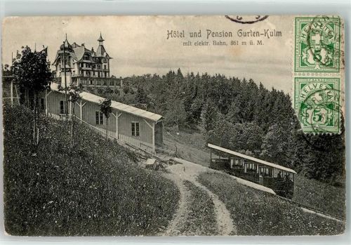 Gurten Kulm 1906 Hotel Elektrische Bergbahn