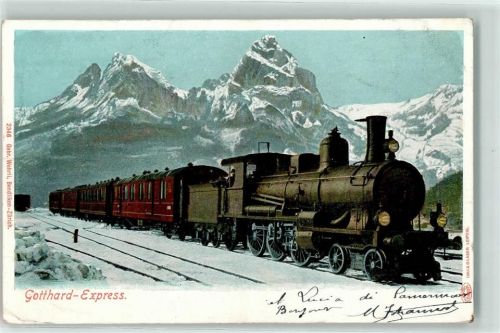 1907 Gotthardbahn Express Winter