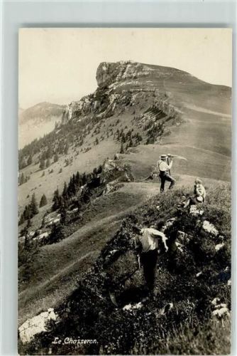 Chasseron Männer bei der Feldarbeit