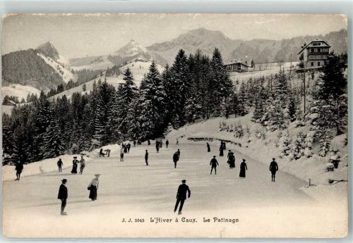 Caux 1908 Patinage