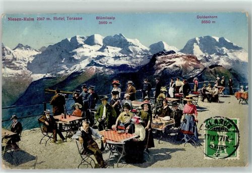 Niesen 1917 Hotel Niesen Kulm Terrasse