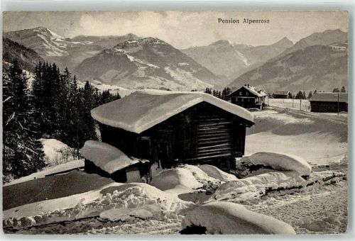 Schönried Pension Alpenrose Winter