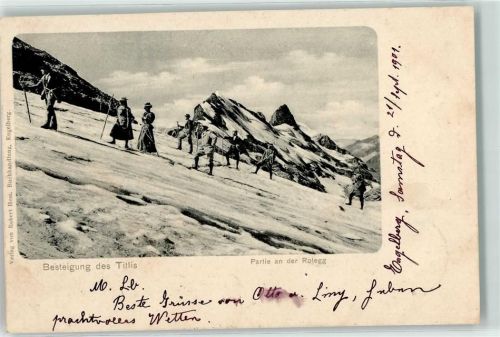 Titlis BE 1901 Besteigung an der Rotegg