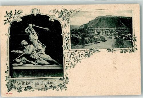 Stans 1900 Winkelried Denkmal