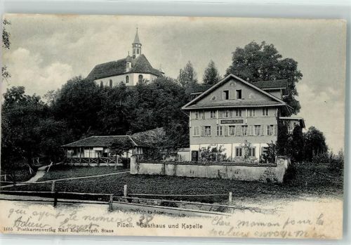 Sachseln 1905 Kapelle Flüeli Gasthaus