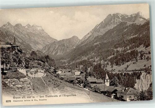 Gryon 1912 Les Diablerets l Argentine