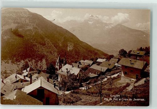 Gryon Dents du Midi Croix de Javernaz