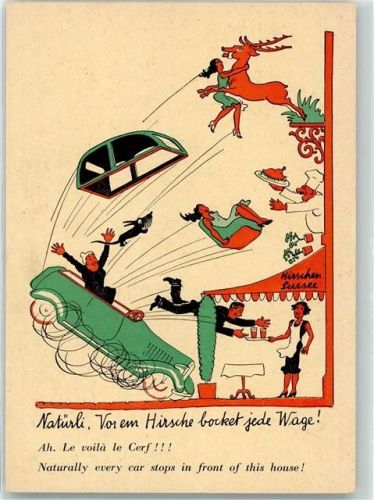 Sursee Hotel Hirschen Humorkarte