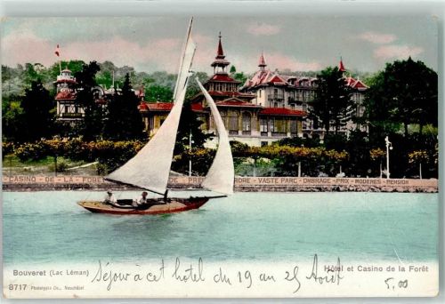 Bouveret Hote Casino Segelschiff