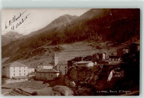 Bourg-St-Pierre 1915 Kirche