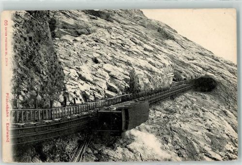 Pilatus 1907 Pilatusbahn in der Eselwand