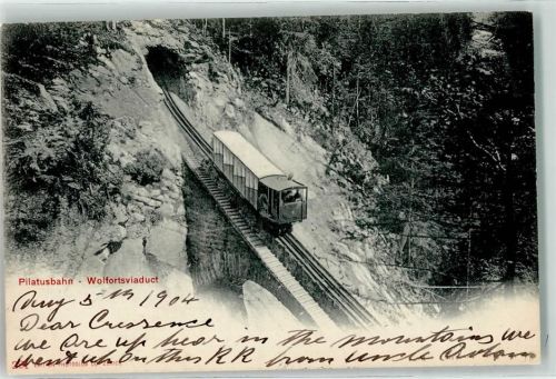 Pilatus 1904 Pilatusbahn Wolfortsviadukt