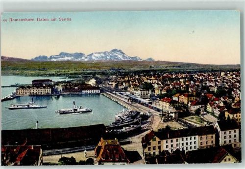 8590 Romanshorn - 2 Dampfschiffe auf dem Bodensee