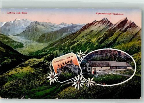 8872 Weesen 1916 - Gasthaus zum hohen Speer Oberkässern