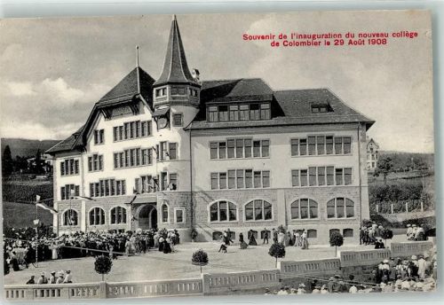 Colombier NE l´inauguration du nouveau collége 1908