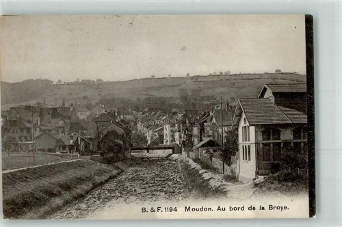 Moudon 1915 Au bord de la Broye