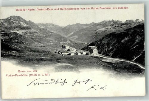 Furkapass 1904 Furka-Passhöhe