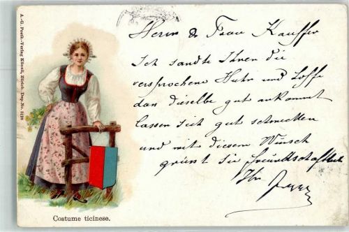1902 Wappen Lithographie Verlag Künzli Nr 5128