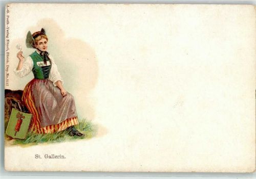 Prägedruck Wappen Lithographie Verlag Künzli Nr 5177