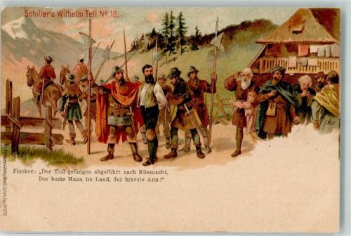 1900 Verlag Künzli 5070 Wilhelm Tell Serie Nr. 10 von Schiller