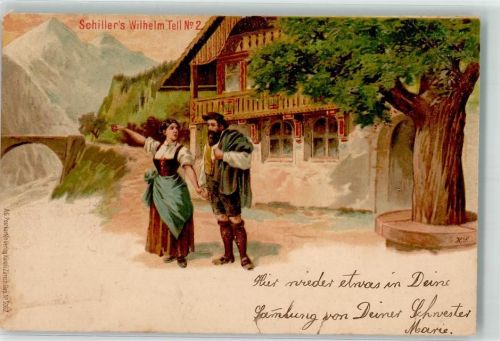 1900 Verlag Künzli 5062 Wilhelm Tell Serie Nr. 2 von Schiller
