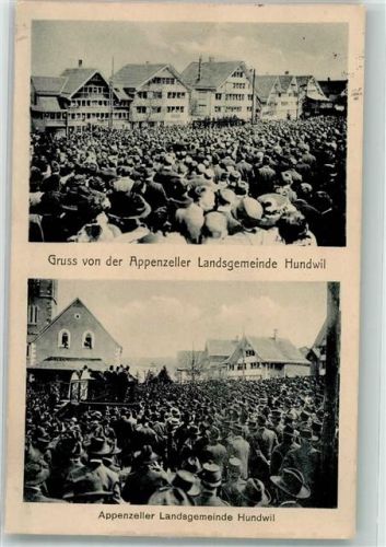 Hundwil Appenzeller landsgemeinde