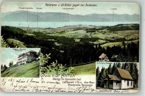 St. Anton 1902 Pension Alpenhof Kirche St. antons