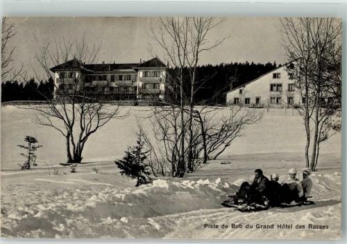 Les Rasses 1914 Grand Hotel Bobbahn Winter