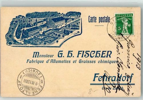 Fehraltorf 1913 Fabrik Fischer