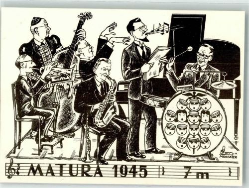 1945 Studentika Matura 1945 sign. Messmer