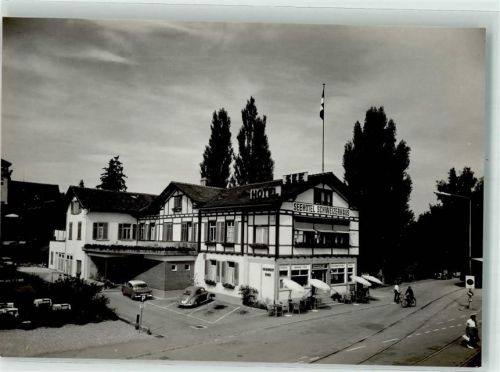 8590 Romanshorn Foto AK Hotel Schweizerhof VW Käfer