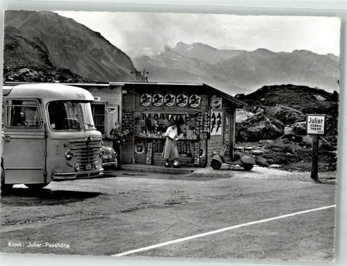 Julier Foto AK Omnibus Handlung Kiosk