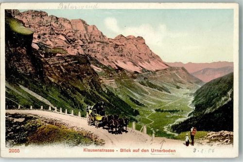 Klausenstrasse 1906 Postkutsche