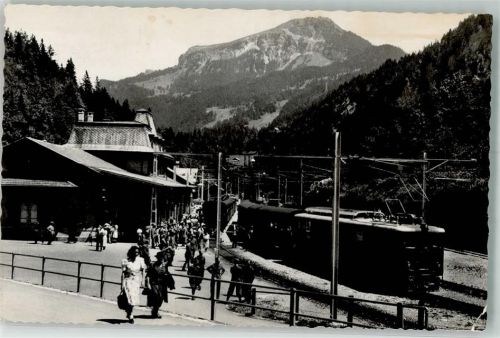 Brünig 1958 Eisenbahn Bahnhof