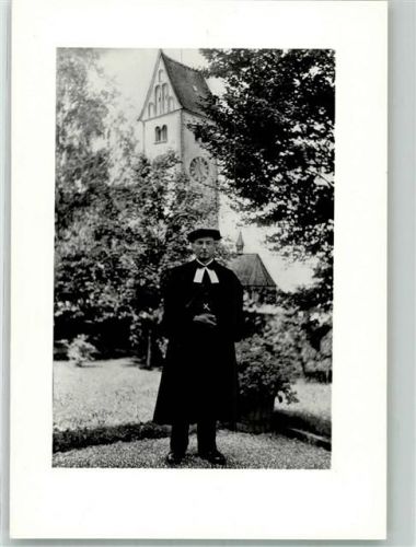 9545 Wängi Foto AK Ort handschriftlich Kirche Pfarrer