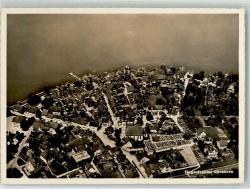 8266 Steckborn Foto AK Fliegeraufnahme