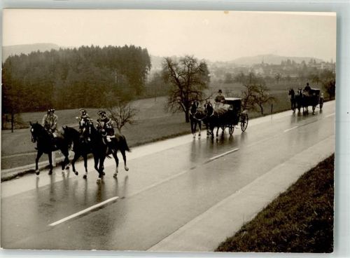 8360 Eschlikon TG 1949 - Glockenweihe Kutsche Ort handschriftlich