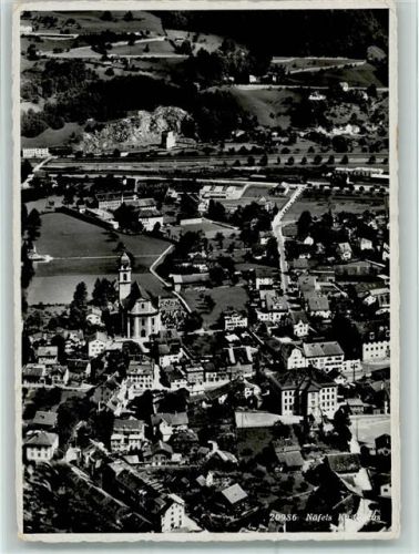 Näfels 1948 Luftbild - gute Erhaltung AK