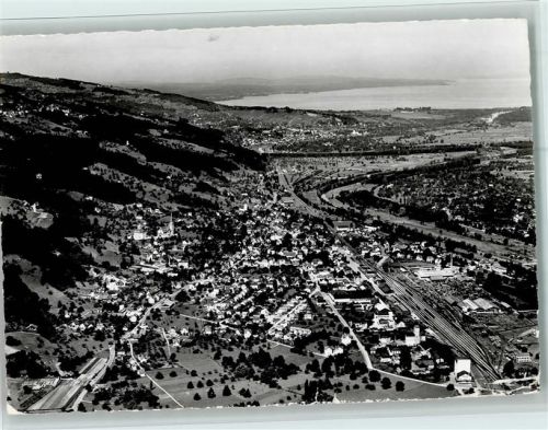 9430 St. Margrethen SG 1956 - Luftbild - Swissair Nr. 17402 - gute Erhaltung AK