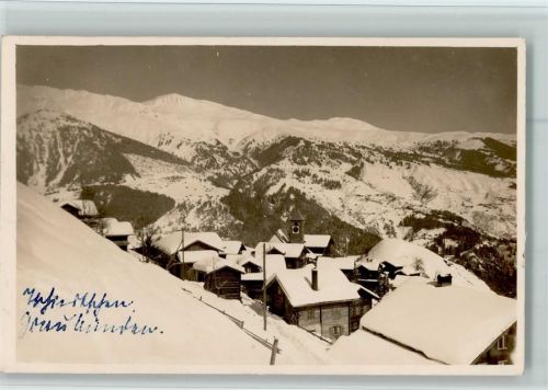 Tschiertschen 1931 Ansicht im Winter, gute Erhaltung AK