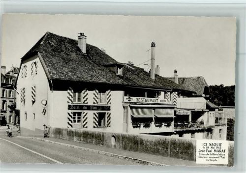 Boudry Hotel du Lion , sehr gute Erhaltung AK