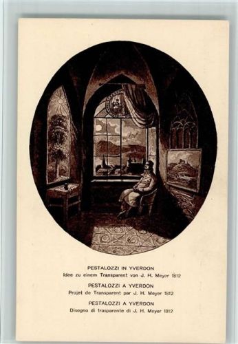 Spendenkarte Pestalozzi in Yverdon anno 1812 - 1914 Gute Erhaltung