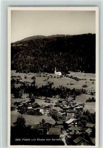 Fiesch Teilansicht,Verlag SG 2906, gute Erhaltung.