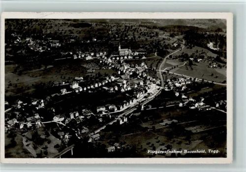 9602 Bazenheid 1943 Foto AK Fliegeraufnahme, gute Erhaltung AK